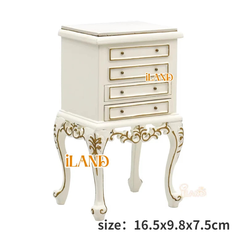 Armario de casa de muñecas en miniatura a escala 1:12, armario, piano tallado, silla suave, muebles en miniatura