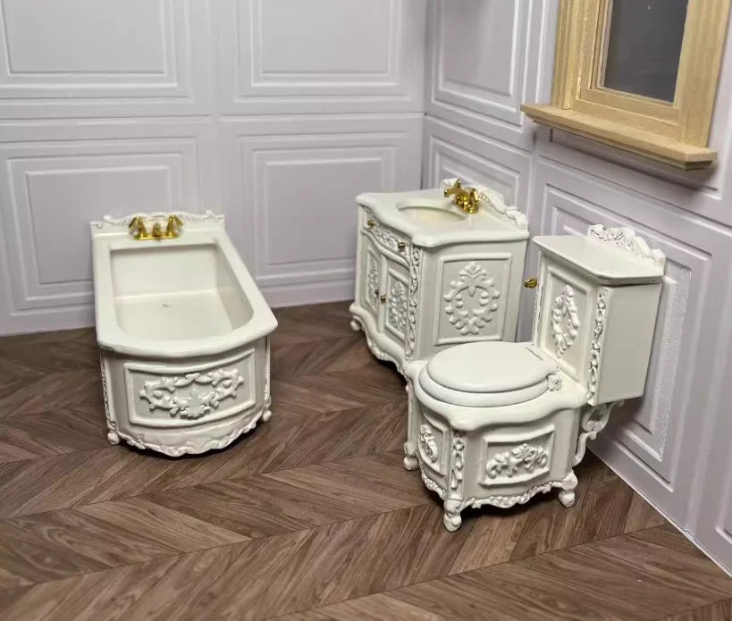Armario de casa de muñecas en miniatura a escala 1:12, armario, piano tallado, silla suave, muebles en miniatura