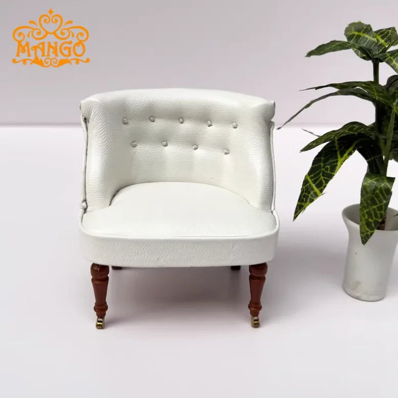Armario de casa de muñecas en miniatura a escala 1:12, armario, piano tallado, silla suave, muebles en miniatura