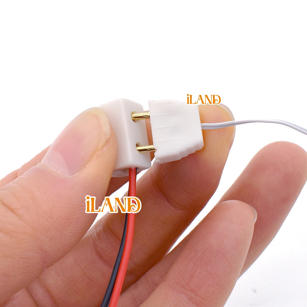1:12 Scale Miniature Dollhouse Accessories 9V Battery Black Red Cable Connection Connector Buckle