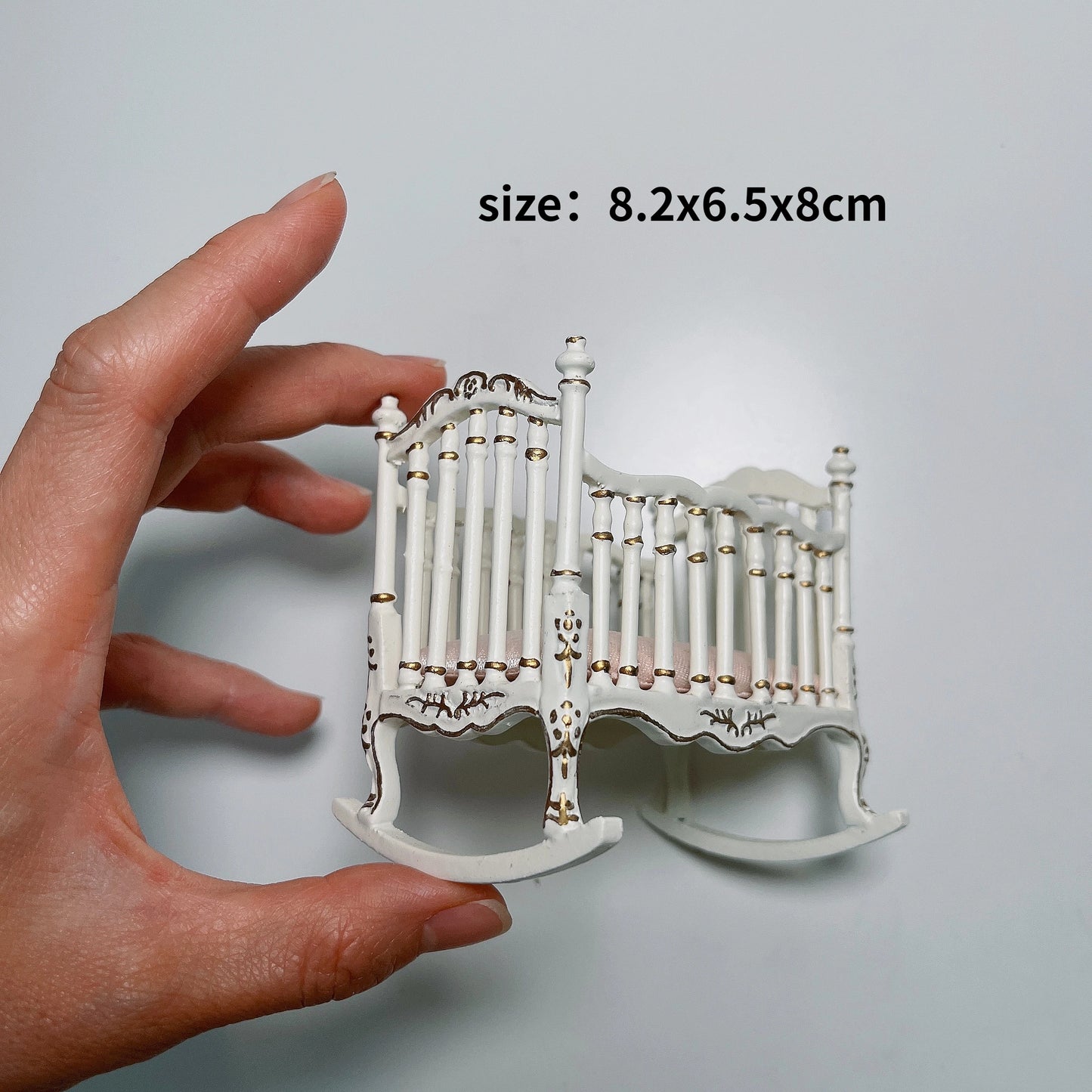 1:12 Scale European Style Miniature Dollhouse Furniture Set Carved Table Chair Computer Desk Office Scene Miniature Decor