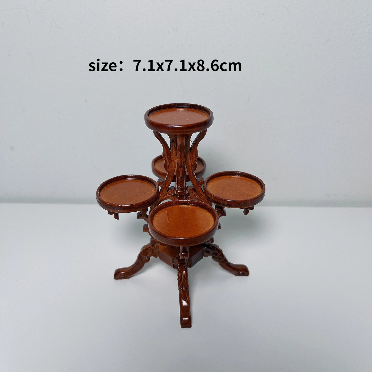 1:12 Scale European Style Miniature Dollhouse Furniture Set Carved Table Chair Computer Desk Office Scene Miniature Decor