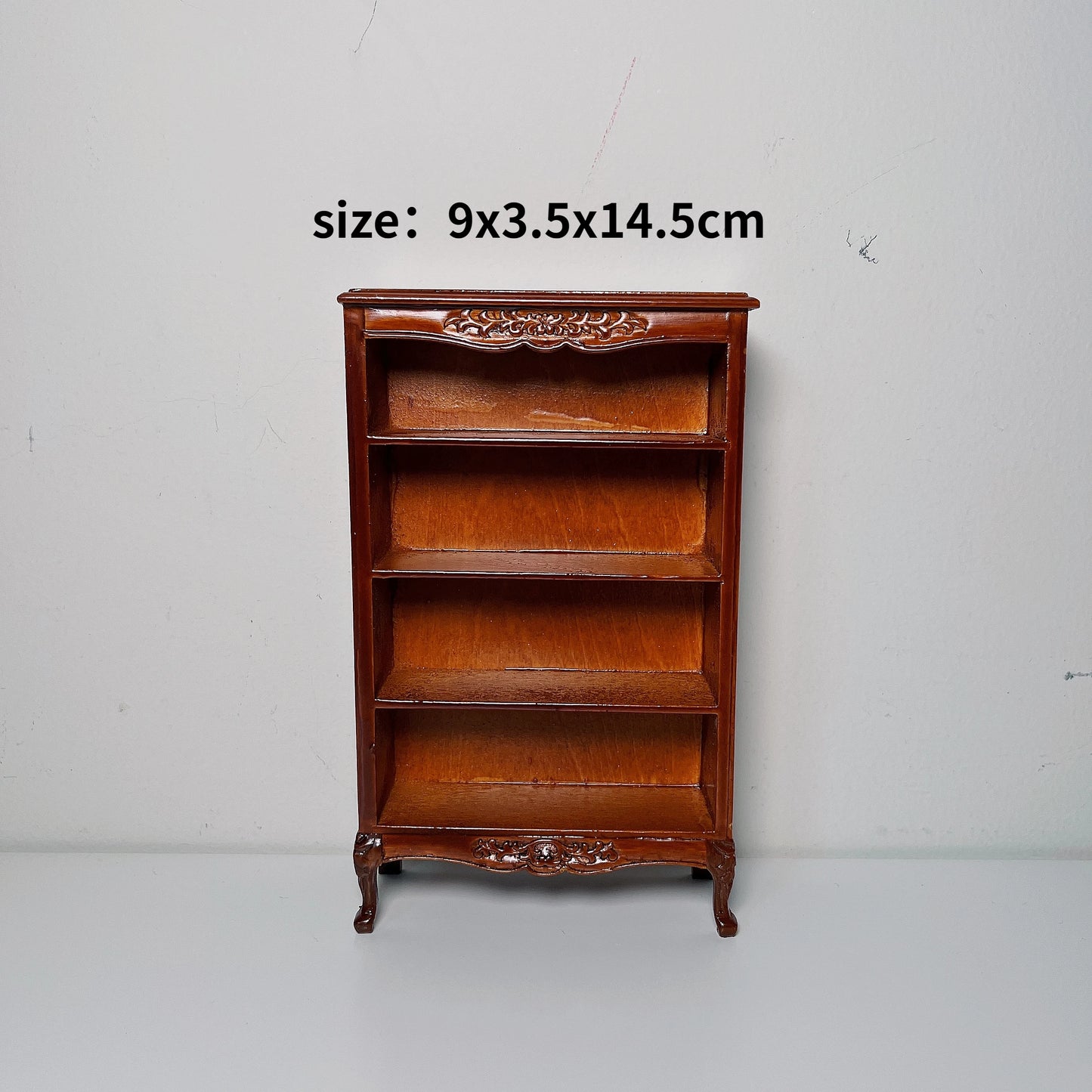 1:12 Scale European Style Miniature Dollhouse Furniture Set Carved Table Chair Computer Desk Office Scene Miniature Decor