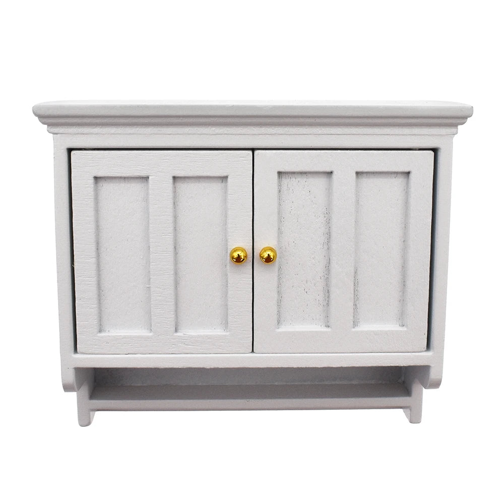 1:12 Scale Miniature Dollhouse Hanging Cabinet Closet Shelf Furniture Accessories For Play Room