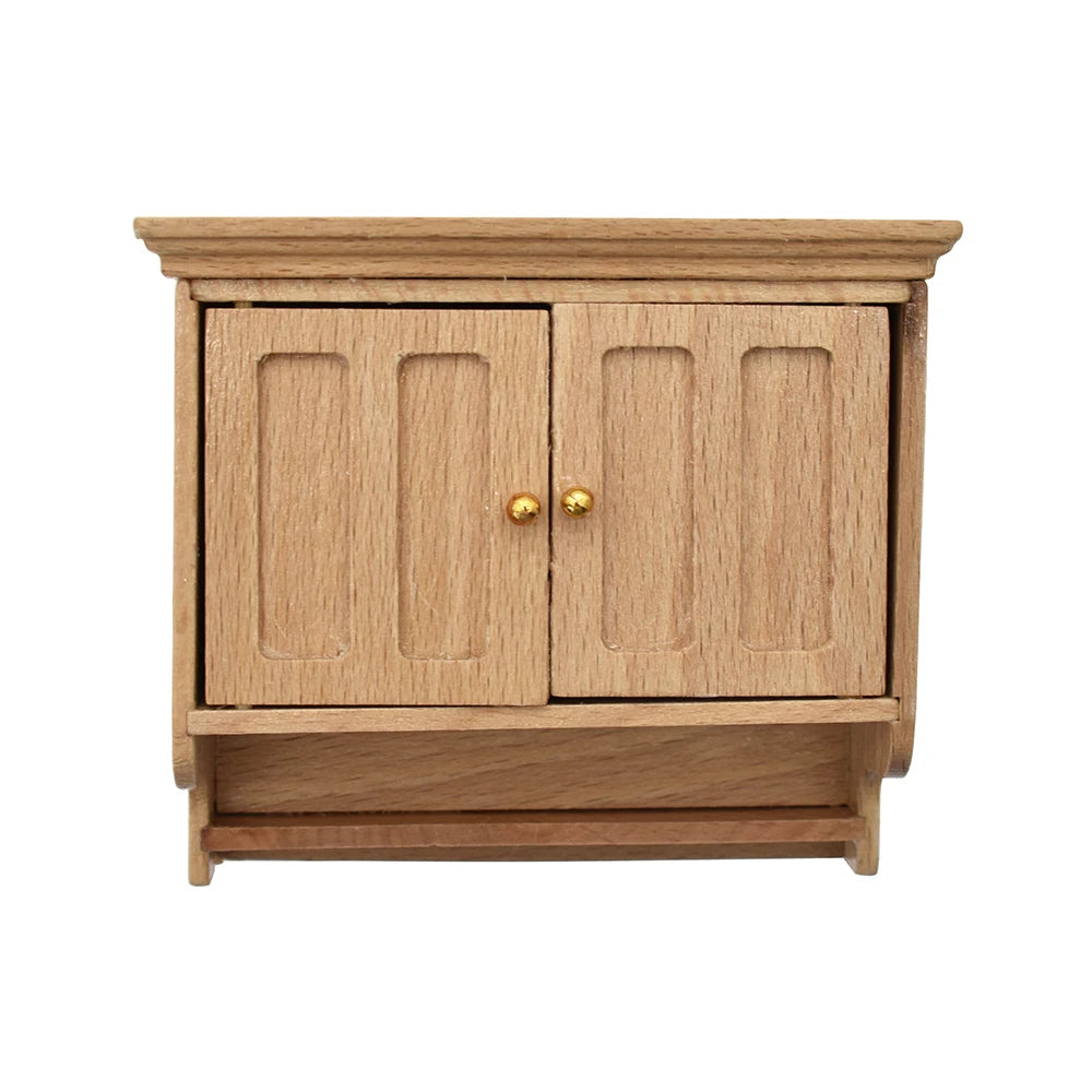 1:12 Scale Miniature Dollhouse Hanging Cabinet Closet Shelf Furniture Accessories For Play Room