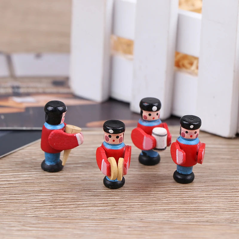 1:12 Scale Miniature Dollhouse Accessories Band 4 Bandsman For Dollhouse Decoration