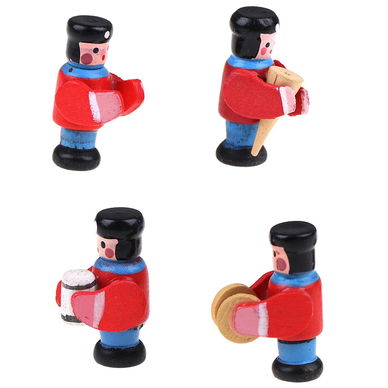1:12 Scale Miniature Dollhouse Accessories Band 4 Bandsman For Dollhouse Decoration