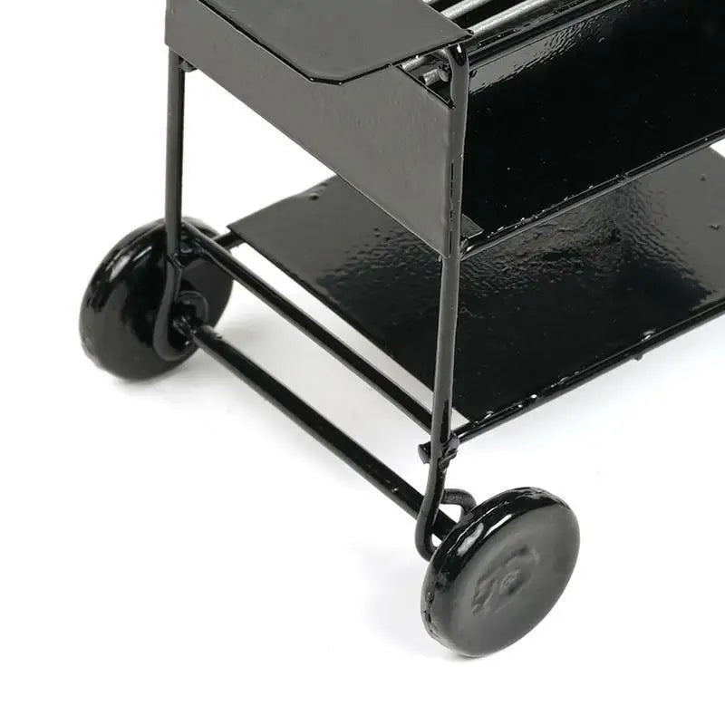 1:12 Scale Miniature BBQ Grill Oven Picnic Kitchenware Barbeque Cook Roasting Metal For Dollhouse Accessories