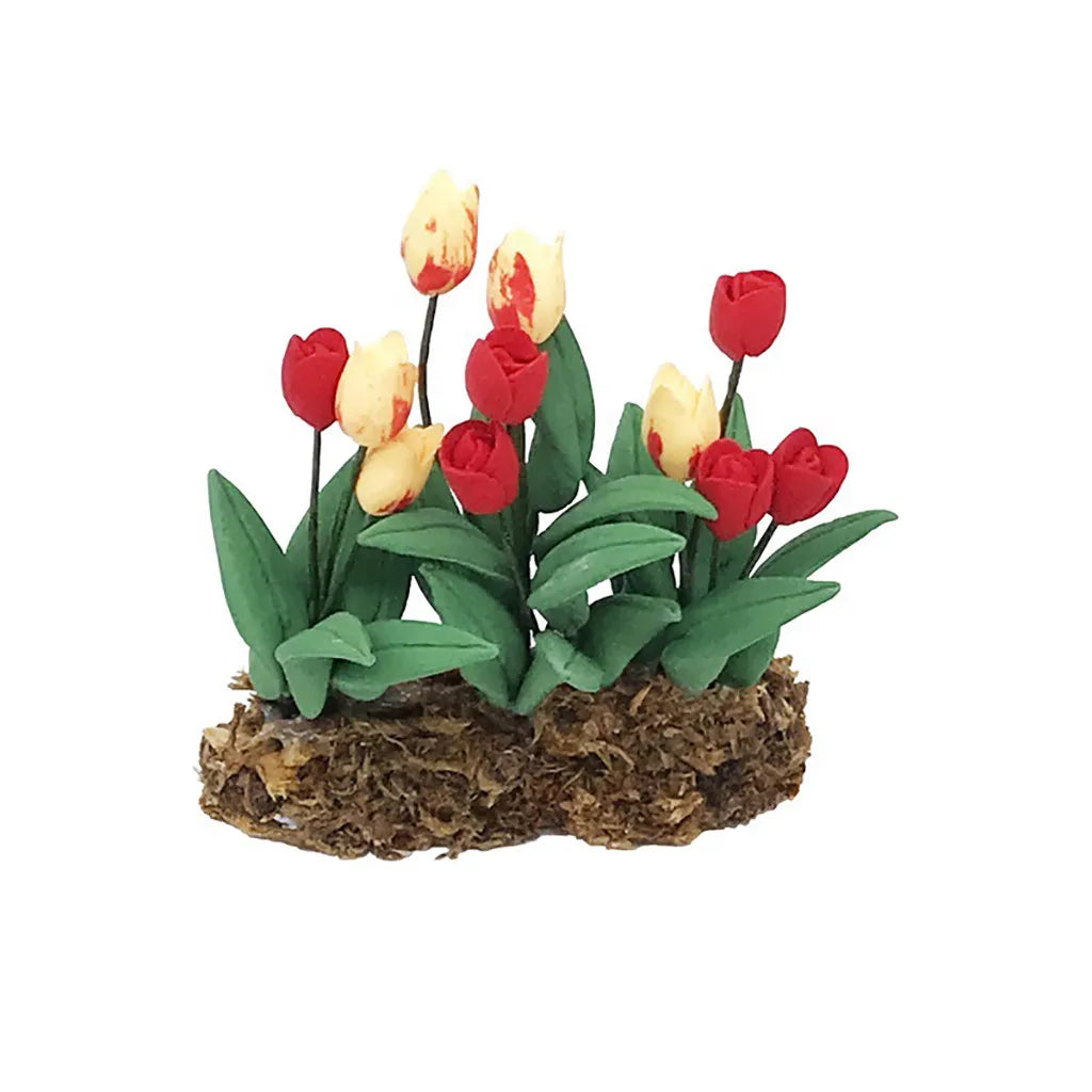 1:12 Scale Miniature Dollhouse Flower Plant Decor Bonsai Model Fairy Garden Ornament Potted Plants Kids Play Toy