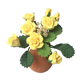 1:12 Scale Miniature Dollhouse Flower Plant Decor Bonsai Model Fairy Garden Ornament Potted Plants Kids Play Toy