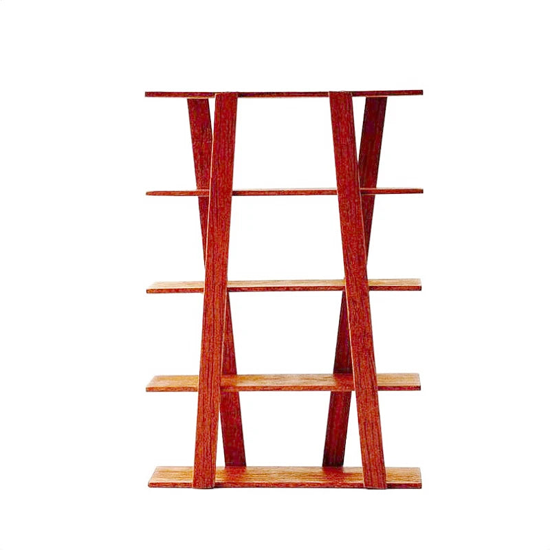 1:12 Scale Miniature Wooden Shelf Display Dollhouse Furniture For Doll House Accessories Toys Girls Boys Children