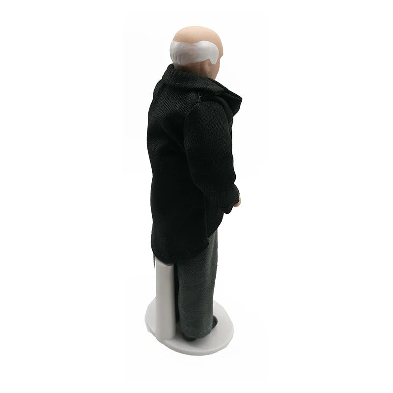 1:12 Scale Miniature Porcelain Doll Old Man Servant Butler Model For Dollhouse