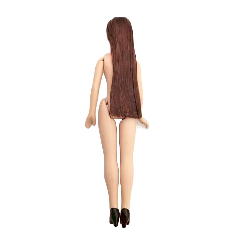 1:12 Scale Miniature Porcelain Naked Body Doll Lady Model For Dollhouse