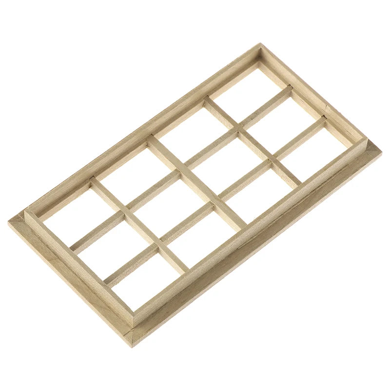 1:12 Scale Miniature Dollhouse Window Unpainted For DIY Model Accessories
