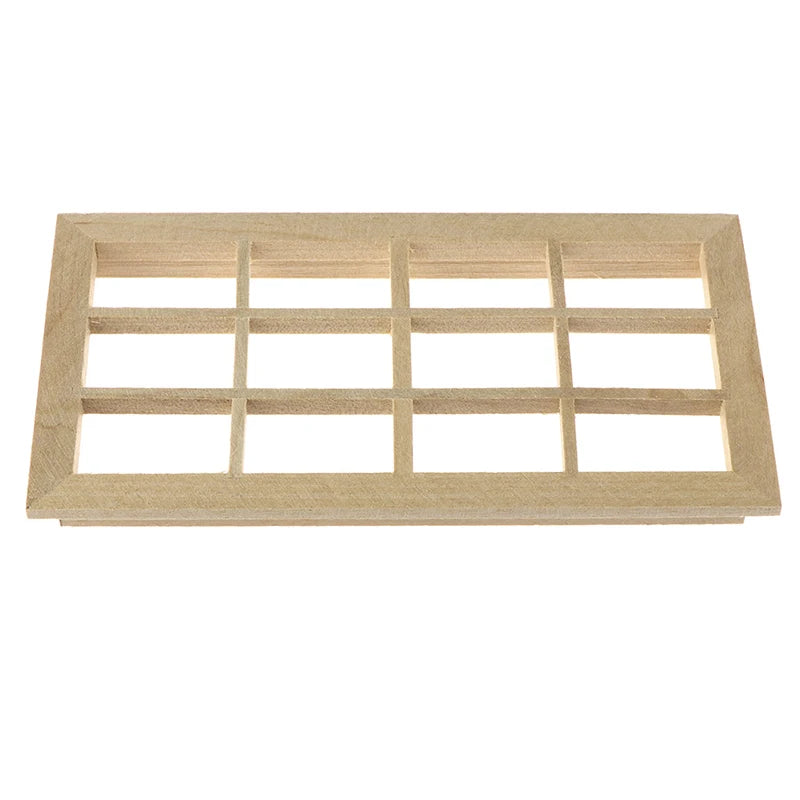 1:12 Scale Miniature Dollhouse Window Unpainted For DIY Model Accessories