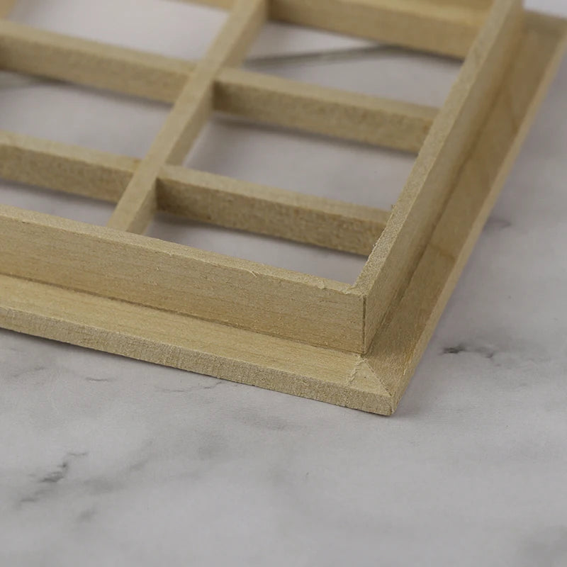 1:12 Scale Miniature Dollhouse Window Unpainted For DIY Model Accessories