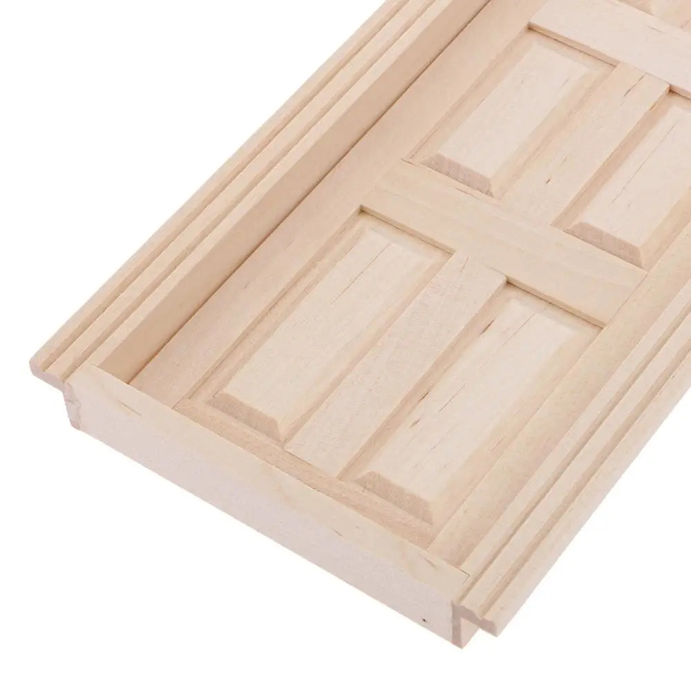 1:12 Scale Miniature Wooden Interior Door For Dollhouse Furniture Accessories