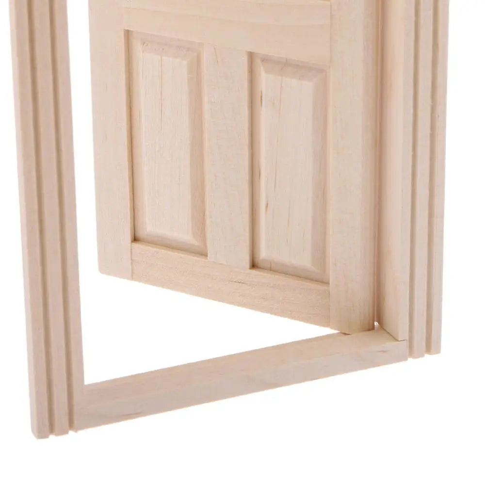 1:12 Scale Miniature Wooden Interior Door For Dollhouse Furniture Accessories