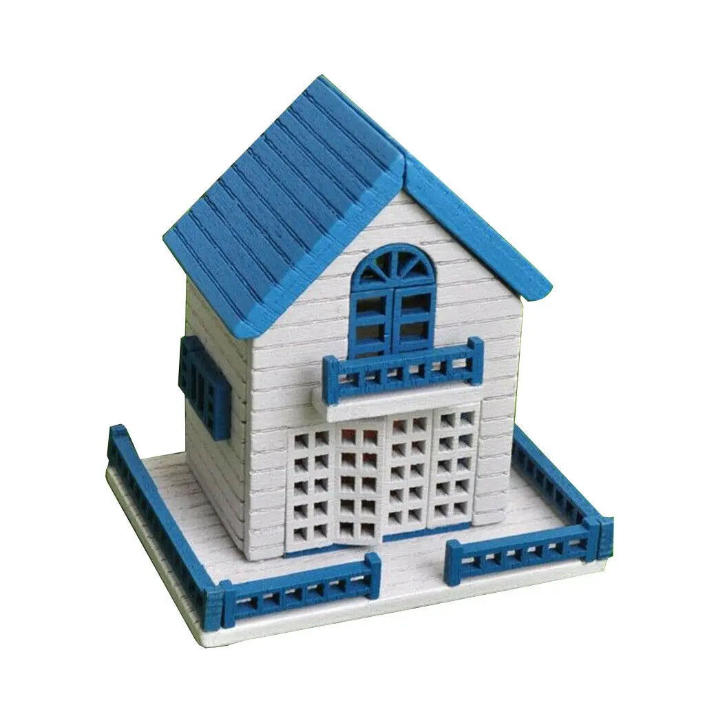 1:12 Scale Miniature Dollhouse Wooden Cottage DIY Self Assembly Doll House Accessories