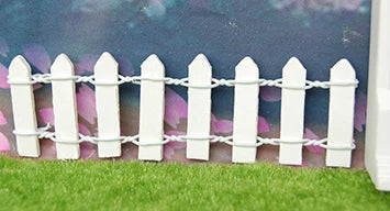 1:12 Scale Miniature Dollhouse DIY Fence Barrier Garden Accessories Colorful Railing Scene Model 6pcs