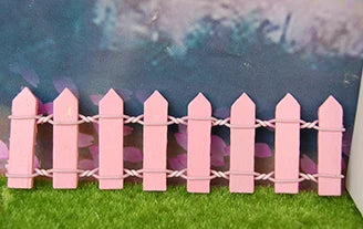 1:12 Scale Miniature Dollhouse DIY Fence Barrier Garden Accessories Colorful Railing Scene Model 6pcs
