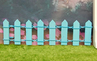1:12 Scale Miniature Dollhouse DIY Fence Barrier Garden Accessories Colorful Railing Scene Model 6pcs