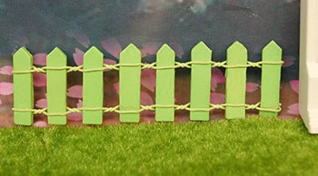 1:12 Scale Miniature Dollhouse DIY Fence Barrier Garden Accessories Colorful Railing Scene Model 6pcs