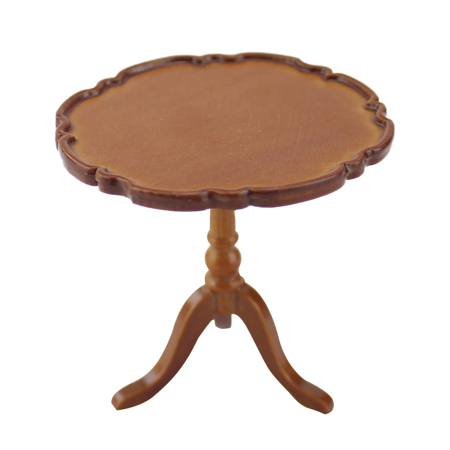 1:12 Scale Miniature Dollhouse Handmade Walnut Round Table Miniature Furniture