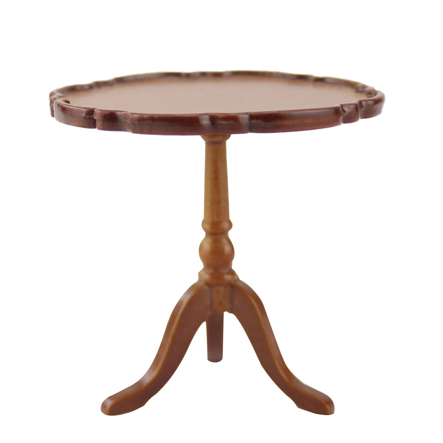 1:12 Scale Miniature Dollhouse Handmade Walnut Round Table Miniature Furniture