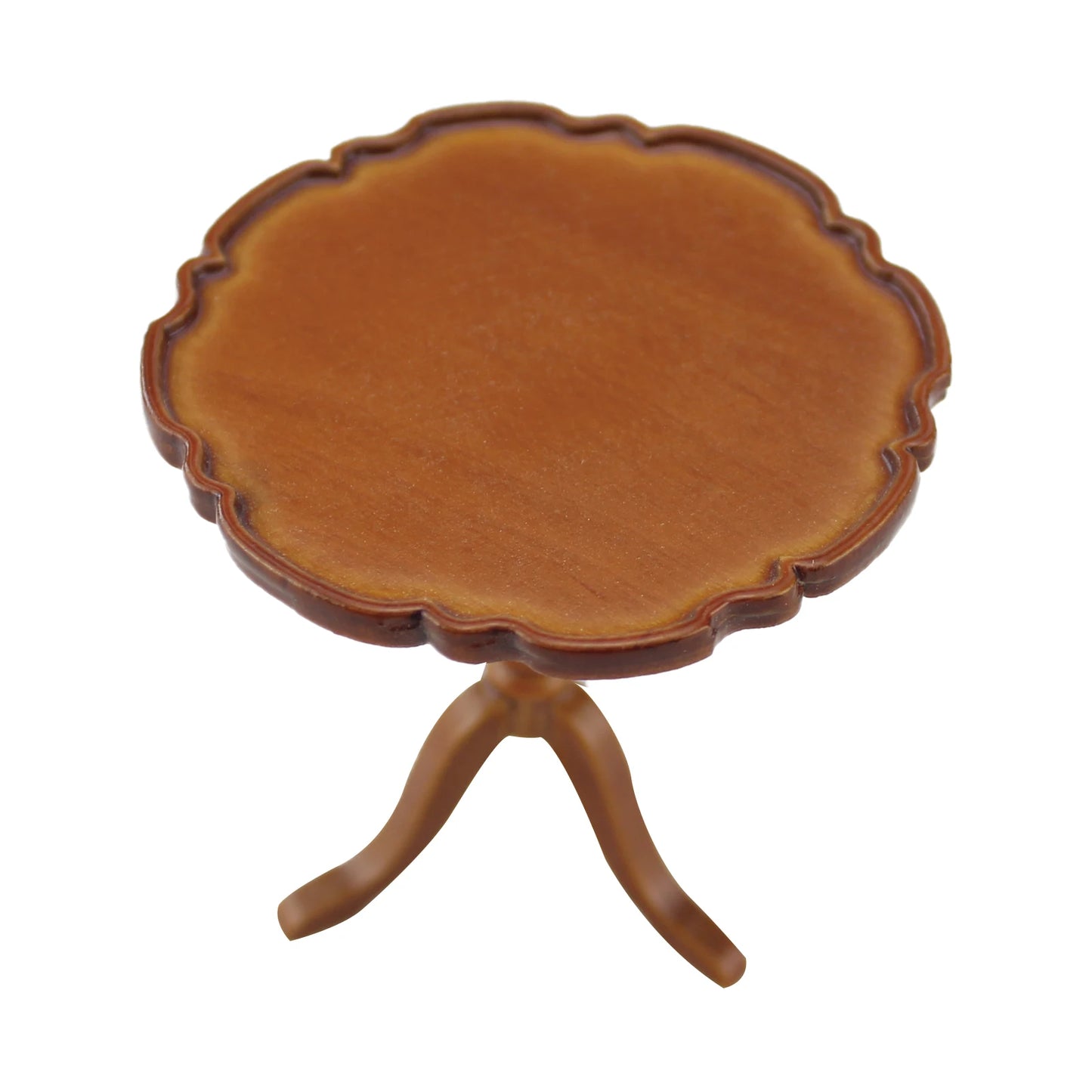 1:12 Scale Miniature Dollhouse Handmade Walnut Round Table Miniature Furniture
