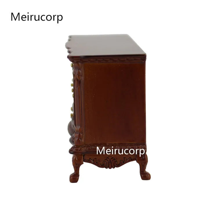 Vitrina para casa de muñecas en miniatura a escala 1:12 - Muebles vintage hechos a mano
