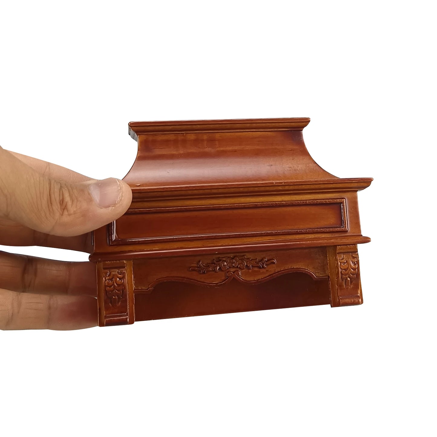 Campana extractora de madera en miniatura para muebles de casa de muñecas a escala 1:12