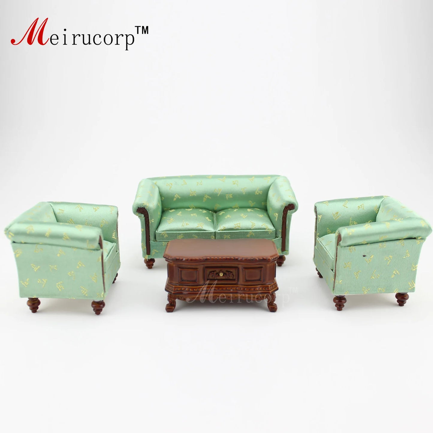 Sillón para casa de muñecas en miniatura hecho a mano a escala 1:12