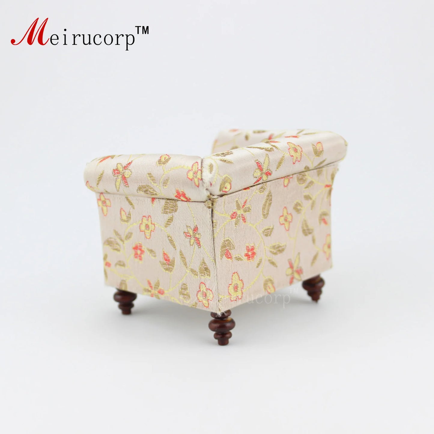 Muebles de casa de muñecas en miniatura a escala 1:12: elegante silla de salón
