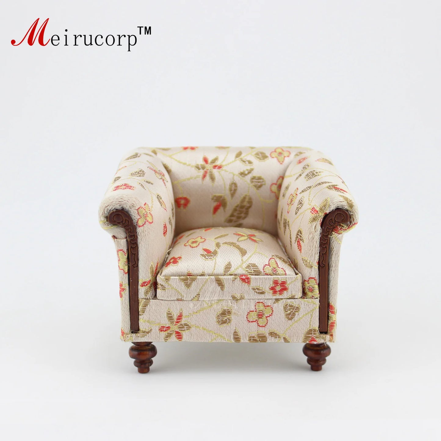 Muebles de casa de muñecas en miniatura a escala 1:12: elegante silla de salón