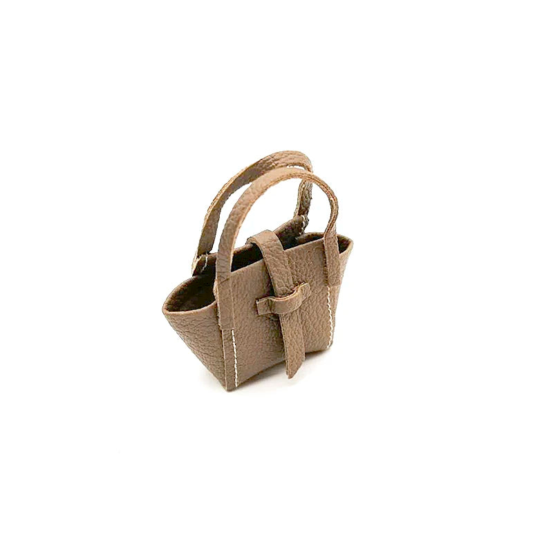 1:6 Scale Miniature Leather Handbag Purse Lady Shoulder Bag Fashion Doll Accessories