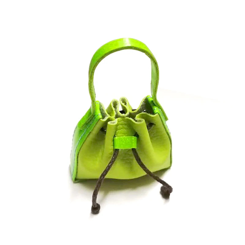 1:6 Scale Miniature Leather Handbag Purse Lady Shoulder Bag Fashion Doll Accessories