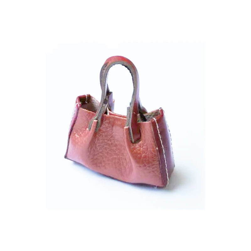 1:6 Scale Miniature Leather Handbag Purse Lady Shoulder Bag Fashion Doll Accessories For Dollhouse