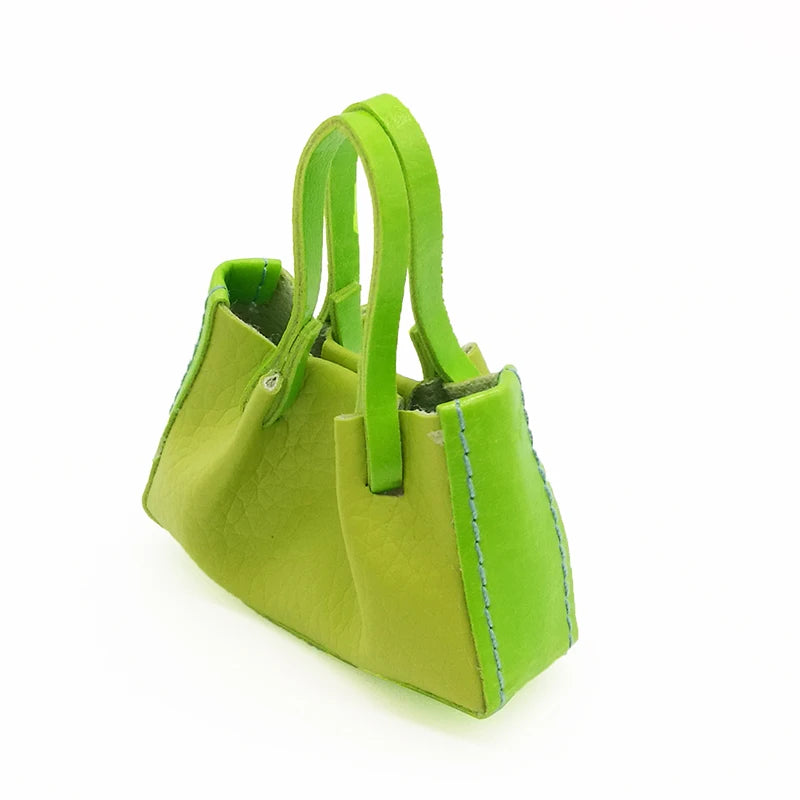 1:6 Scale Miniature Leather Handbag Purse Lady Shoulder Bag Fashion Doll Accessories For Dollhouse
