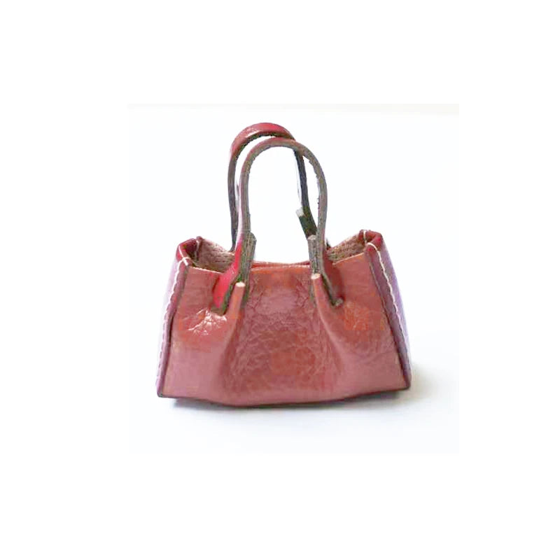 1:6 Scale Miniature Leather Handbag Purse Lady Shoulder Bag Fashion Doll Accessories For Dollhouse