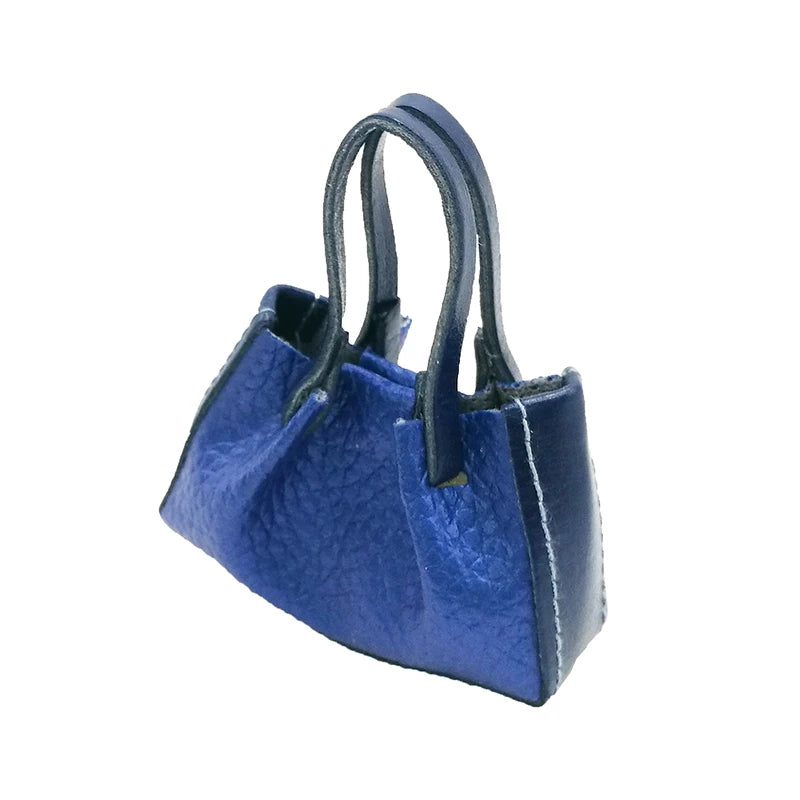 1:6 Scale Miniature Leather Handbag Purse Lady Shoulder Bag Fashion Doll Accessories For Dollhouse