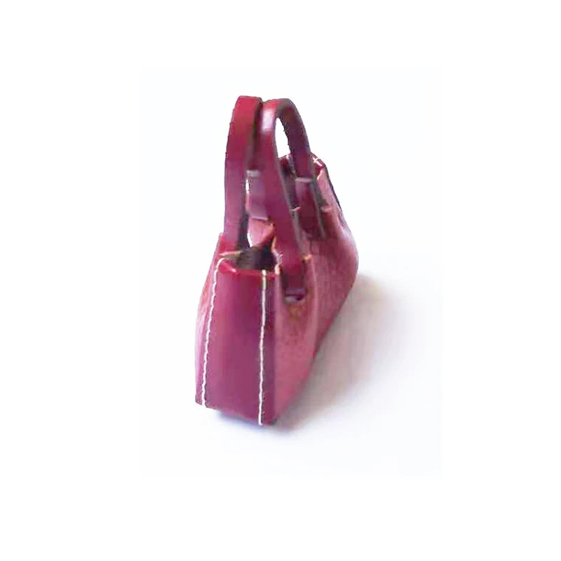 1:6 Scale Miniature Leather Handbag Purse Lady Shoulder Bag Fashion Doll Accessories For Dollhouse