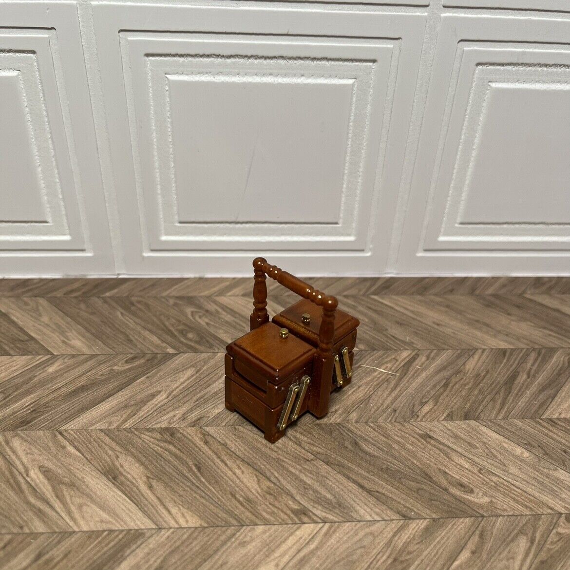 Muebles en miniatura OB11, modelo 1:12, caja de costura, lonchera, estuche para cosméticos, Blythe