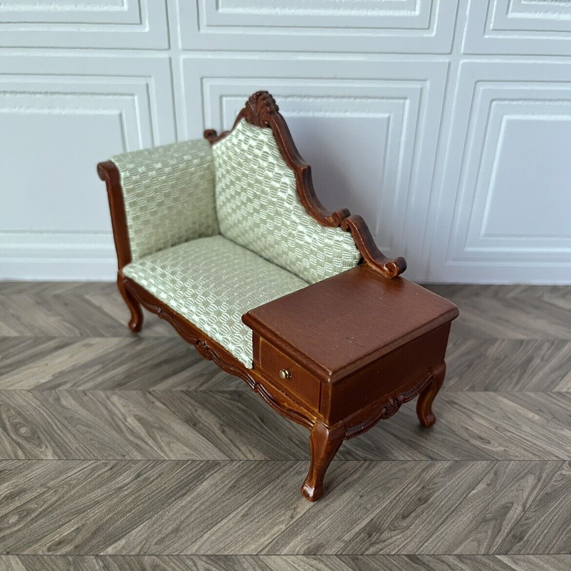 Muebles en miniatura 1:12 Casa de muñecas Mini Silla de teléfono Blythe Chaise Longue