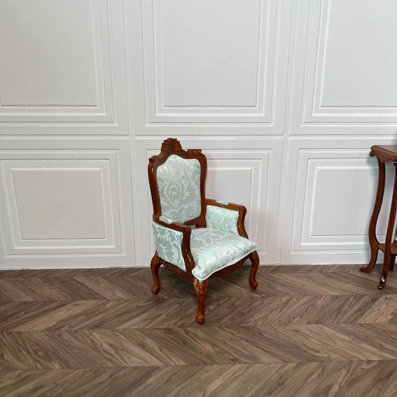 Mini casa de muñecas 1:12 Fine Miniatures OB11 Sofá Dijon Sofá doble Sofá individual