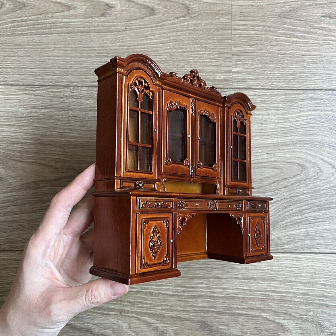 Muebles de casa de muñecas en miniatura, armario de mesa, armario para Blythe OB11 (1:12)