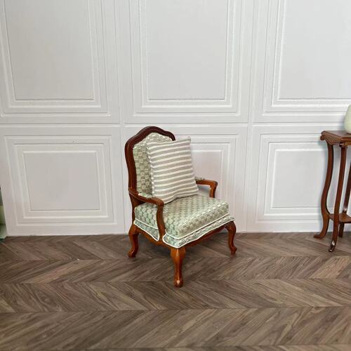 Maison de poupée miniature 1:12 Meubles Ob11 Gentleman Sofa Double Sofa Single Sofa