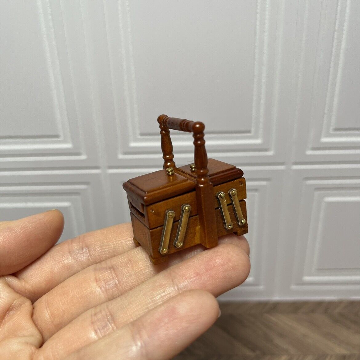 Muebles en miniatura OB11, modelo 1:12, caja de costura, lonchera, estuche para cosméticos, Blythe