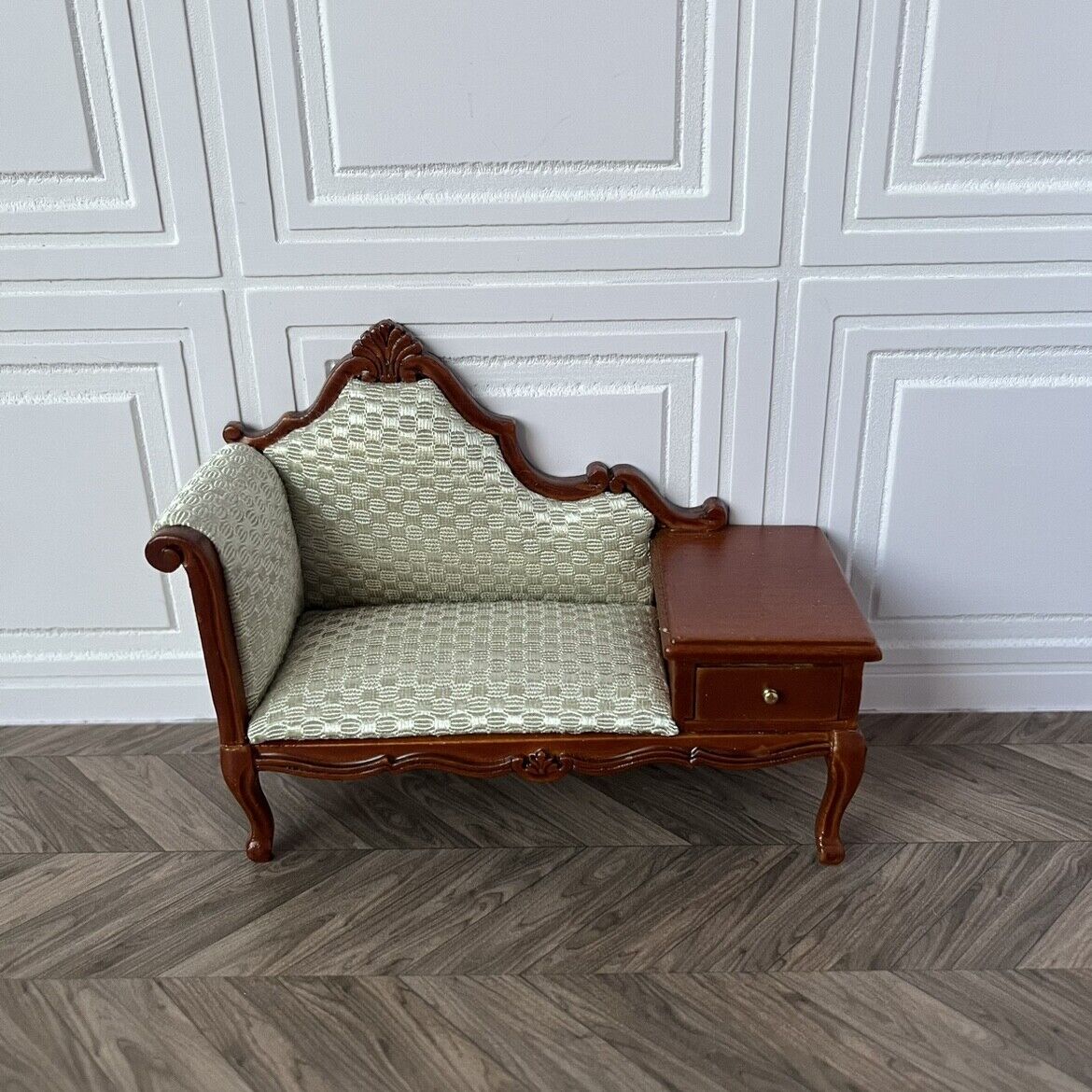 Muebles en miniatura 1:12 Casa de muñecas Mini Silla de teléfono Blythe Chaise Longue