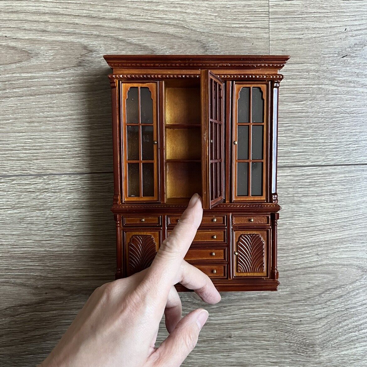 Muebles para miniaturas de casa de muñecas BJD, armario vintage todo en uno, OB11, Blythe, escala 1:12